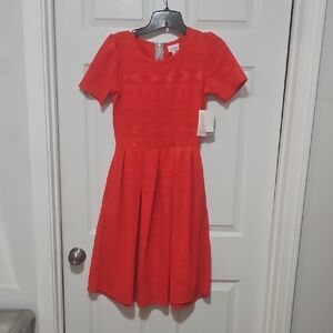 LuLaRoe Vibrant Red Formal Dress